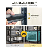 5-Tier Adjustable Metal Storage Shelving Unit - Omega Lifestyles