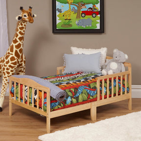 Blaire Solid Wood Natural Finish Toddler Bed - Omega Lifestyles