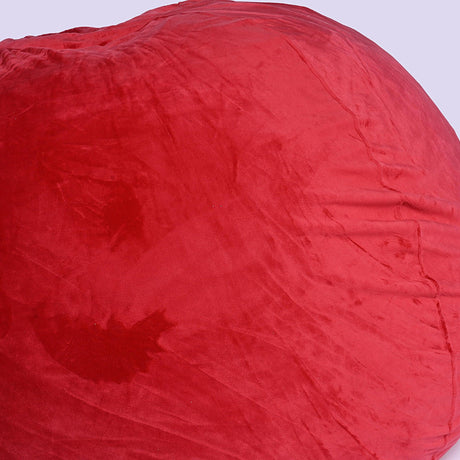 Minky Velvet Red Plush Memory Foam Bean Bag Chair - Omega Lifestyles