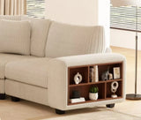 Modern Modular Three-Seat Wood Frame Pillow Back Sofa - Omega Lifestyles