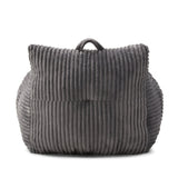 Giant Medium-Soft Corduroy Bean Bag Chair With Footstool - Omega Lifestyles
