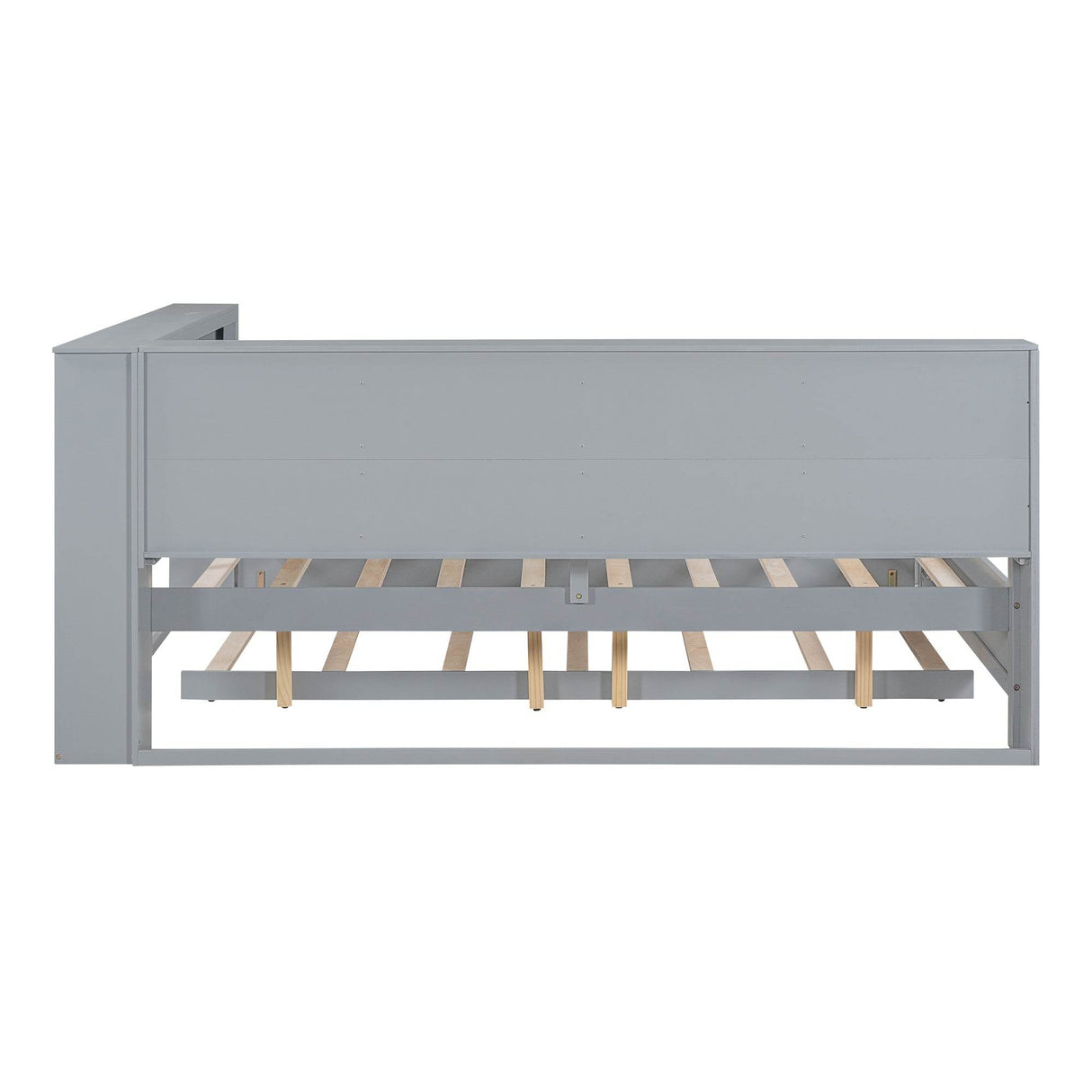 Full Size Wooden Daybed With Trundle USB Charging Station - Omega Lifestyles