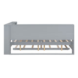 Full Size Wooden Daybed With Trundle USB Charging Station - Omega Lifestyles