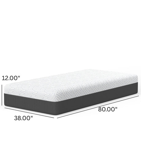 Soft 12-Inch Phase Change Cooling Foam Twin XL Mattress - Omega Lifestyles