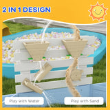 Wooden Outdoor Sandbox With Seating For Toddlers - Omega Lifestyles