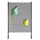 Freestanding Galvanized Steel Outdoor Privacy Screen Panel