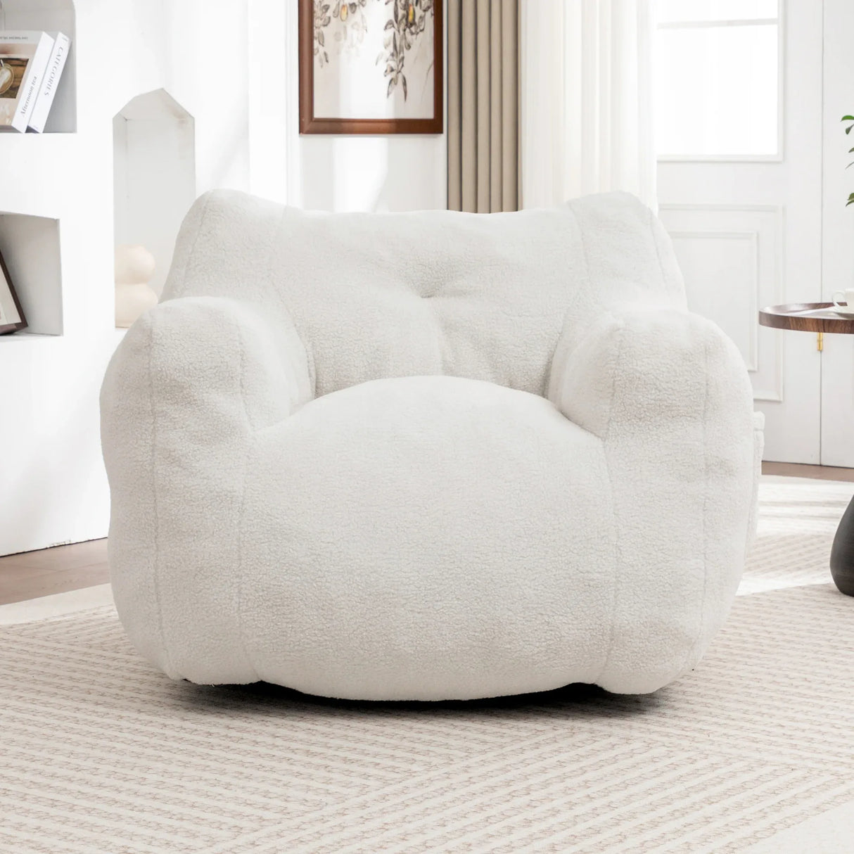 High-Density Foam Teddy Bean Bag Chair Sofa - Omega Lifestyles