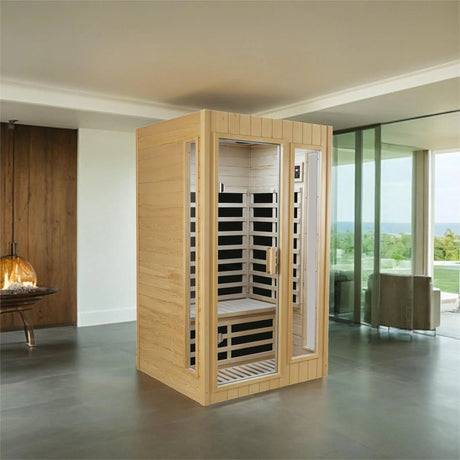 Two-Person Hemlock Far Infrared Indoor Sauna Room - Omega Lifestyles