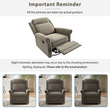 Light Brown Velvet 360° Swivel Adjustable Backrest Recliner - Omega Lifestyles