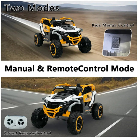 12V Remote Control 2-Seater Kids Ride On UTV Car - Omega Lifestyles