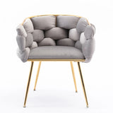Modern Velvet Accent Chair With High-Quality Cotton Seating - Omega Lifestyles