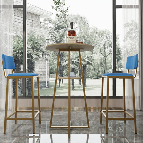 Three Piece Bar Table And Chairs Set With Storage - Omega Lifestyles