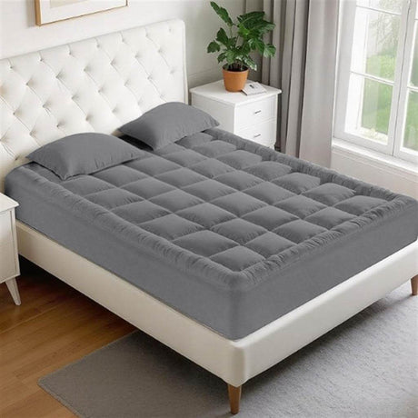 Soft Twin Cotton Plush Filled Mattress Pad - Sleep Galleria