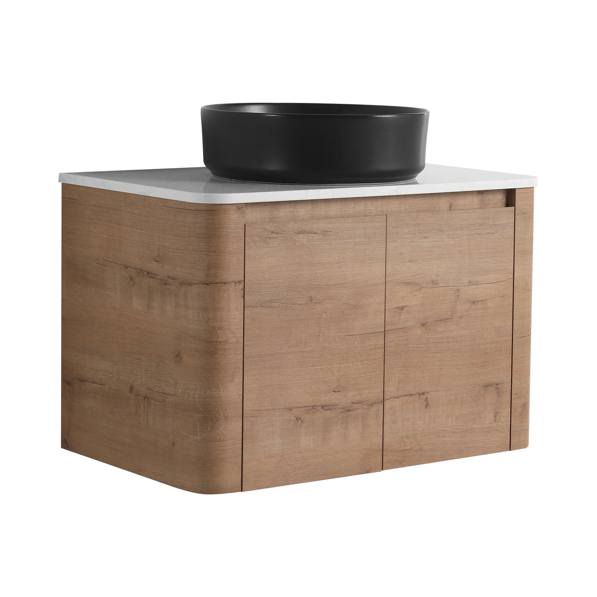 30-Inch Wall-Mounted Bathroom Vanity With Ceramic Sink - Omega Lifestyles