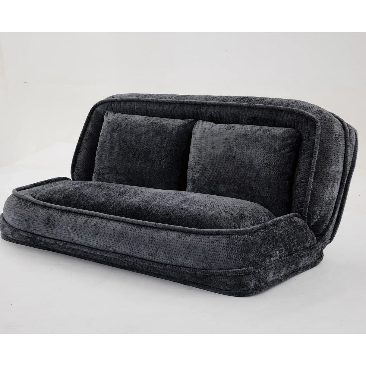Adjustable 5-Position Medium-Soft Chenille Loveseat Sofa - Omega Lifestyles