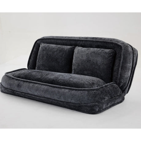Adjustable 5-Position Medium-Soft Chenille Loveseat Sofa - Omega Lifestyles