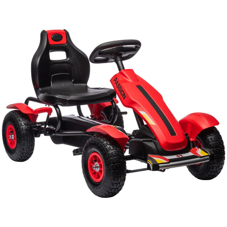 Kids Pedal Go Kart Adjustable Seat Handbrake Ride-On Toy - Omega Lifestyles