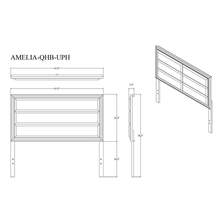 Adelaide Queen Solid Wood Upholstered Bed Frame - Omega Lifestyles