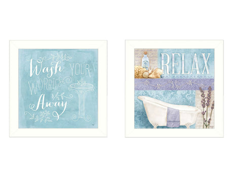Set of 2 Multicolor MDF Wall Art Vignette Posters - Omega Lifestyles