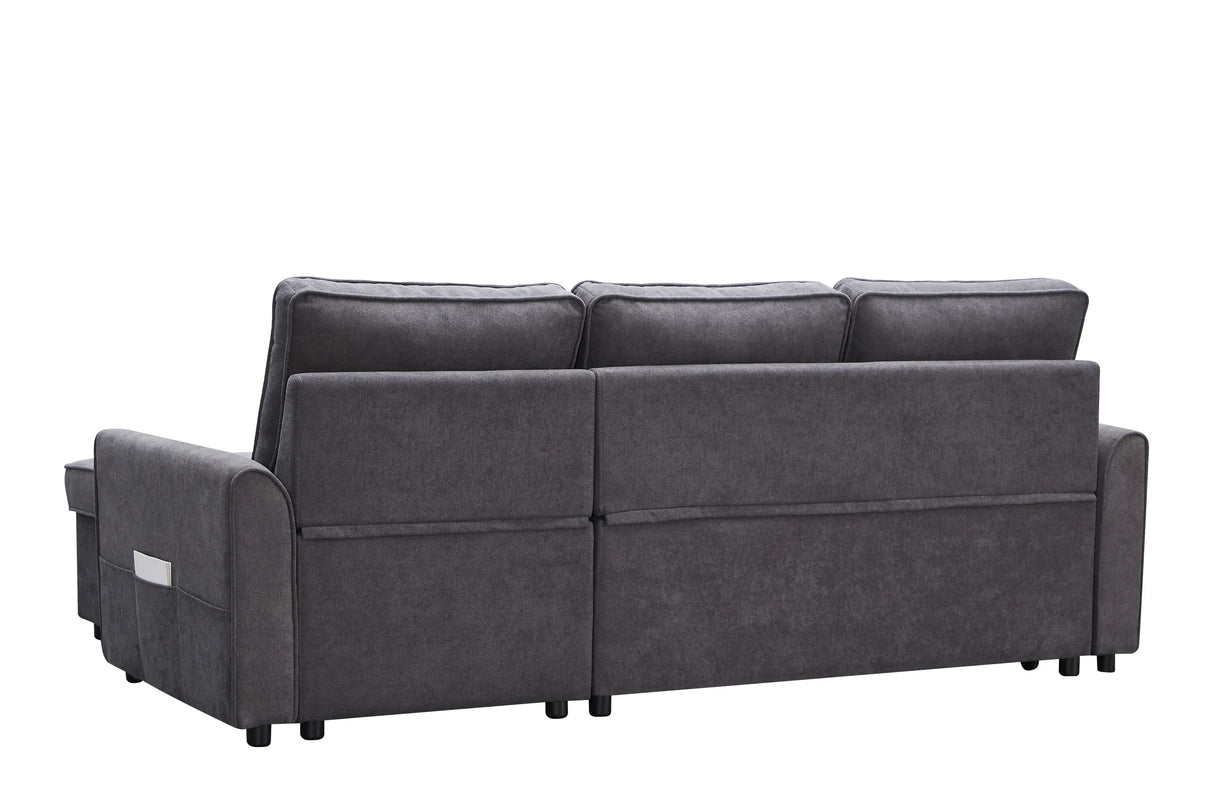 Modern Modular L-Shaped Reversible Sofa Bed With Storage - Omega Lifestyles