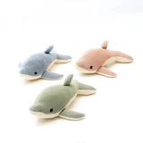 Peach Cotton Plush Knitted Dolphin Soft Toy - Omega Lifestyles