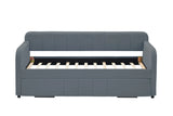 Twin Velvet Upholstered Daybed Frame With Trundle - Omega Lifestyles