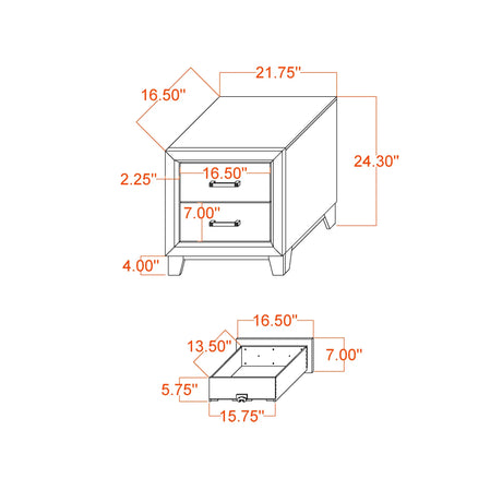 Queen Urban Farmhouse Solid Wood 5-Piece Bedroom Set - Omega Lifestyles