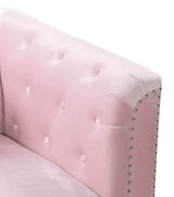 Mid Century Velvet Upholstered 2-Seat Sofa - Omega Lifestyles