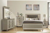 Champagne Finish Wood Chest Of 4 Drawers Bedroom Furniture - Omega Lifestyles