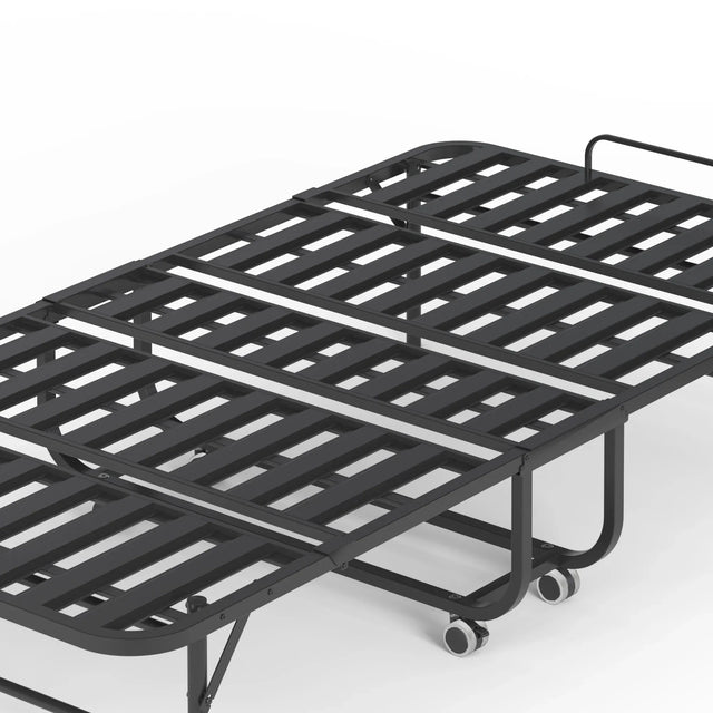 Twin Medium 5-Inch Memory Foam Folding Bed Frame - Omega Lifestyles