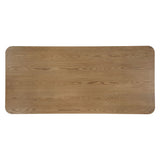 Contemporary Oak Veneer Synthetic Wood Dining Table - Omega Lifestyles