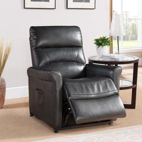 Power Reclining Faux Leather Memory Foam Lift Chair - Omega Lifestyles