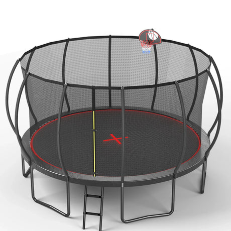16-Foot Outdoor Galvanized Steel Garden Trampoline - Omega Lifestyles