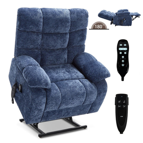 Medium-Firm Large Power Lift Massage Recliner Chair - Omega Lifestyles