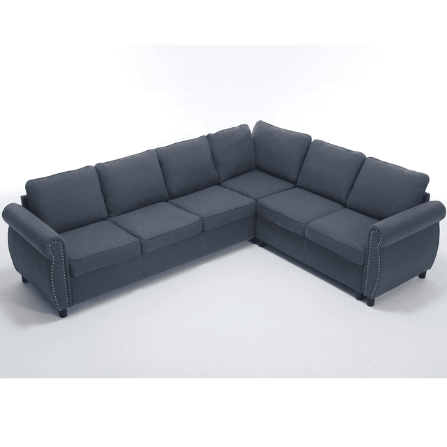 6-Seater Medium-Soft L-Shaped Pull-Out Sleeper Sofa - Omega Lifestyles