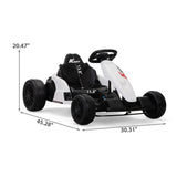 Electric Kids Ride-On Go-Kart With Music and Safety Gear - Omega Lifestyles