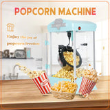 8-Ounce Stainless Steel Kettle Countertop Popcorn Maker - Omega Lifestyles