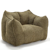 Chenille Bean Bag Chair With Resilient Foam - Omega Lifestyles
