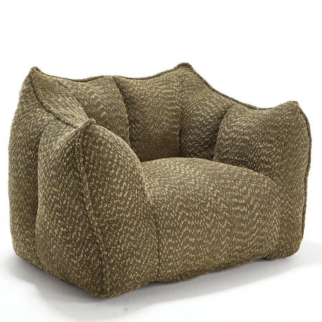 Chenille Bean Bag Chair With Resilient Foam - Omega Lifestyles