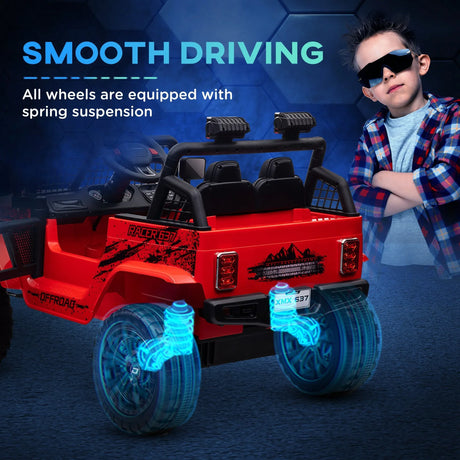 12V Dual Motor Kids Electric Ride-On Car With Remote - Omega Lifestyles