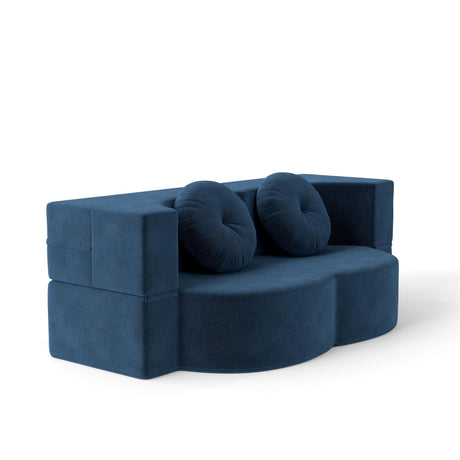 Compressible Soft Foam Foldable Sleeper Sofa Bed With Pillows - Omega Lifestyles