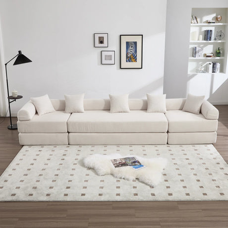 Convertible Corduroy Folding Memory Foam Sofa Bed - Omega Lifestyles