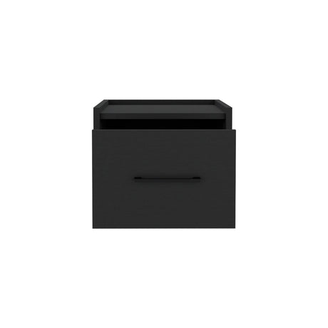 Floating Wall-Mounted Nightstand With Drawer Storage - Omega Lifestyles