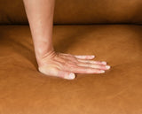 Mid-Century Modern Brown Pushback Manual Recliner Chair - Omega Lifestyles