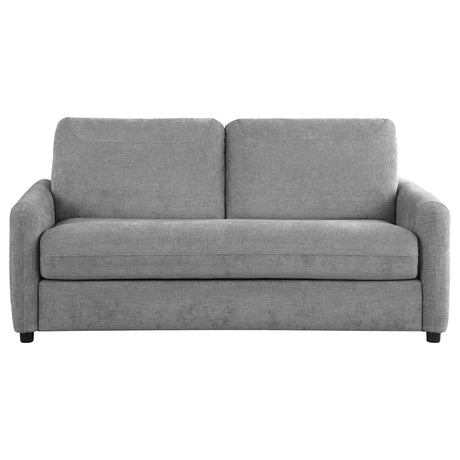Grey Upholstered Queen Sleeper Sofa With Memory Foam Mattress - Omega Lifestyles