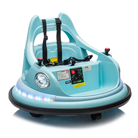 12V Remote Control Kids Bumper Car With LED Lights - Omega Lifestyles