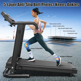 Foldable Portable 2.5HP Treadmill With Handles And App Control - Omega Lifestyles