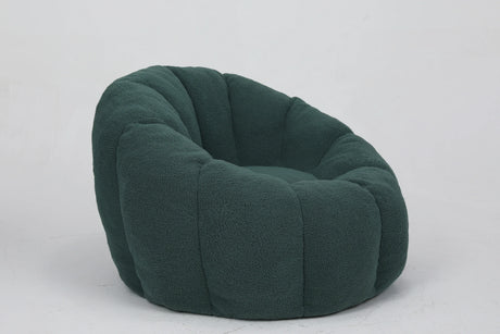 Plush Teddy Fabric Foam Filled Bean Bag Chair - Omega Lifestyles
