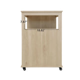 Rolling Kitchen Island Cart With Wine Rack Drawer - Omega Lifestyles