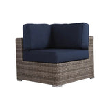 2-Seat Weather-Resistant Wicker Patio Furniture Set With Cushions - Omega Lifestyles